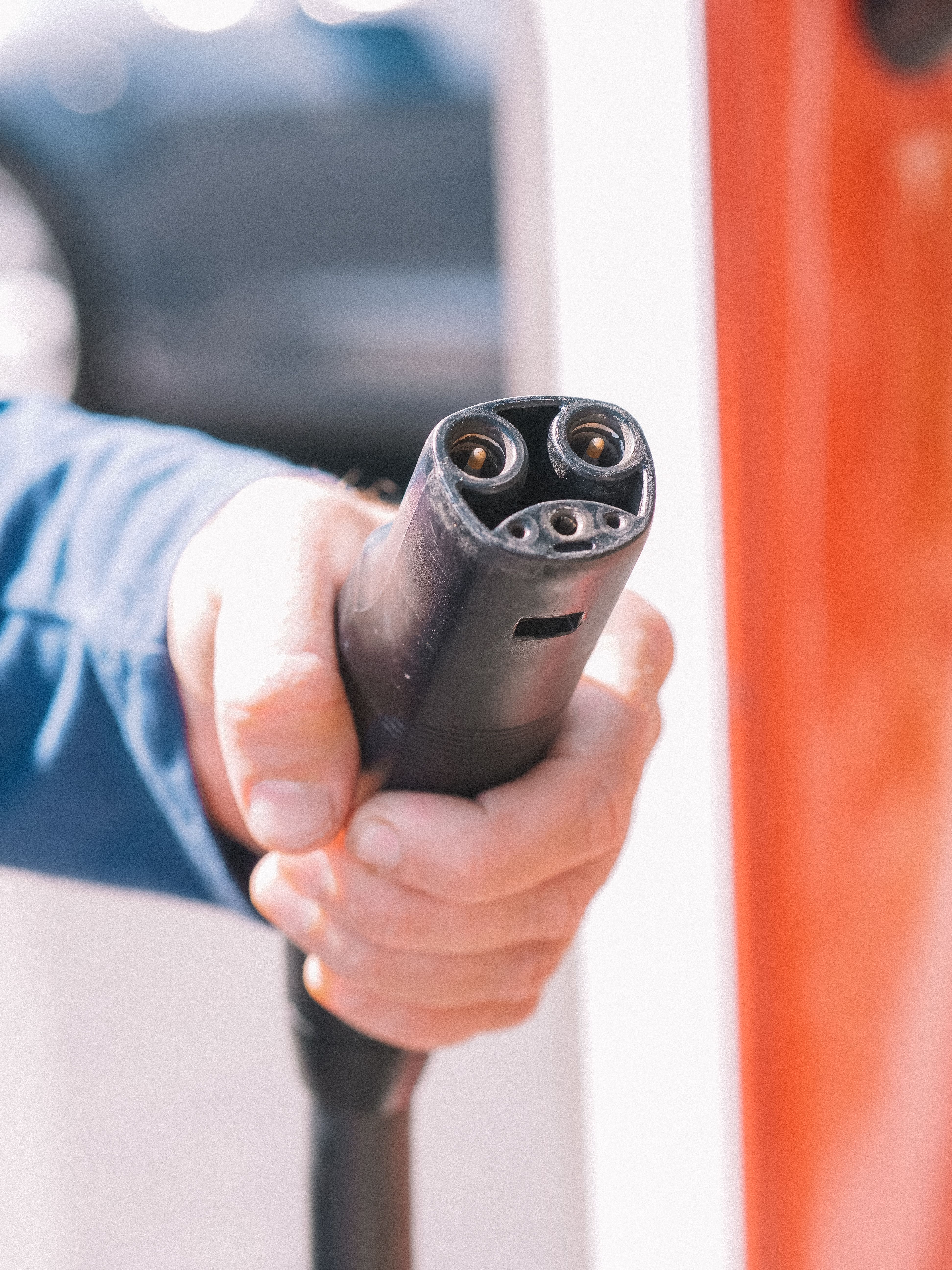 Ponto de recarga de carro elétrico para motorista de aplicativo
