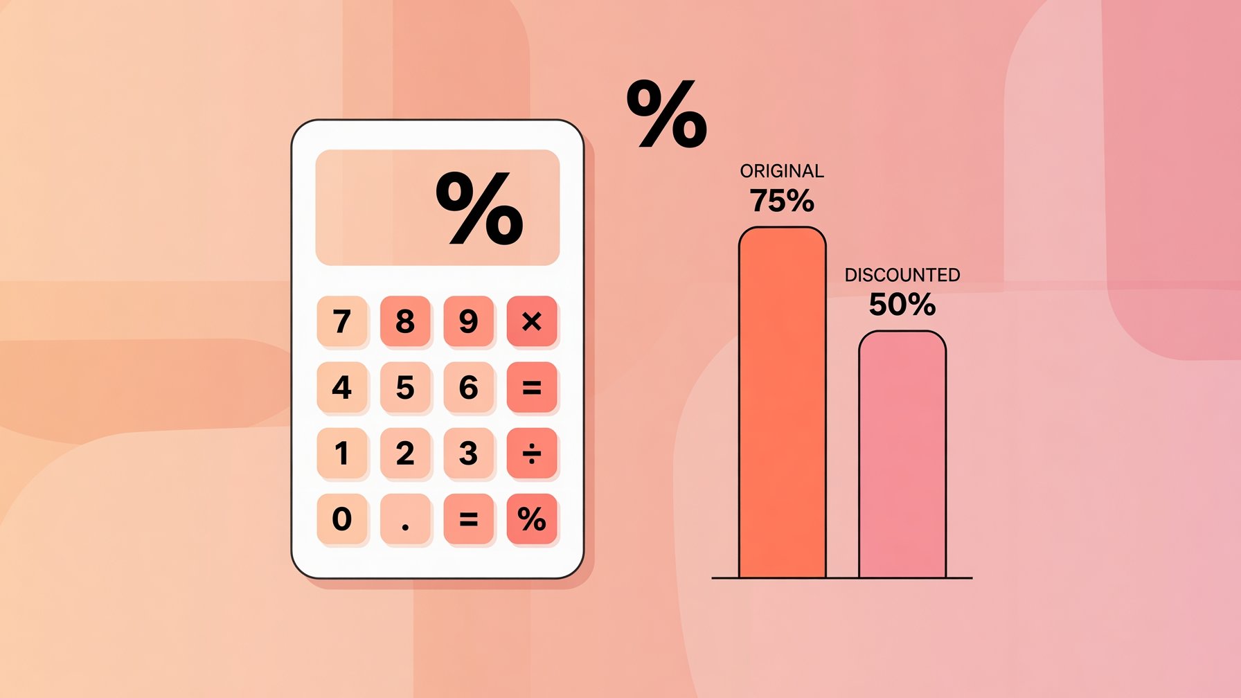 Calculadora comparando taxa de juros original e com desconto