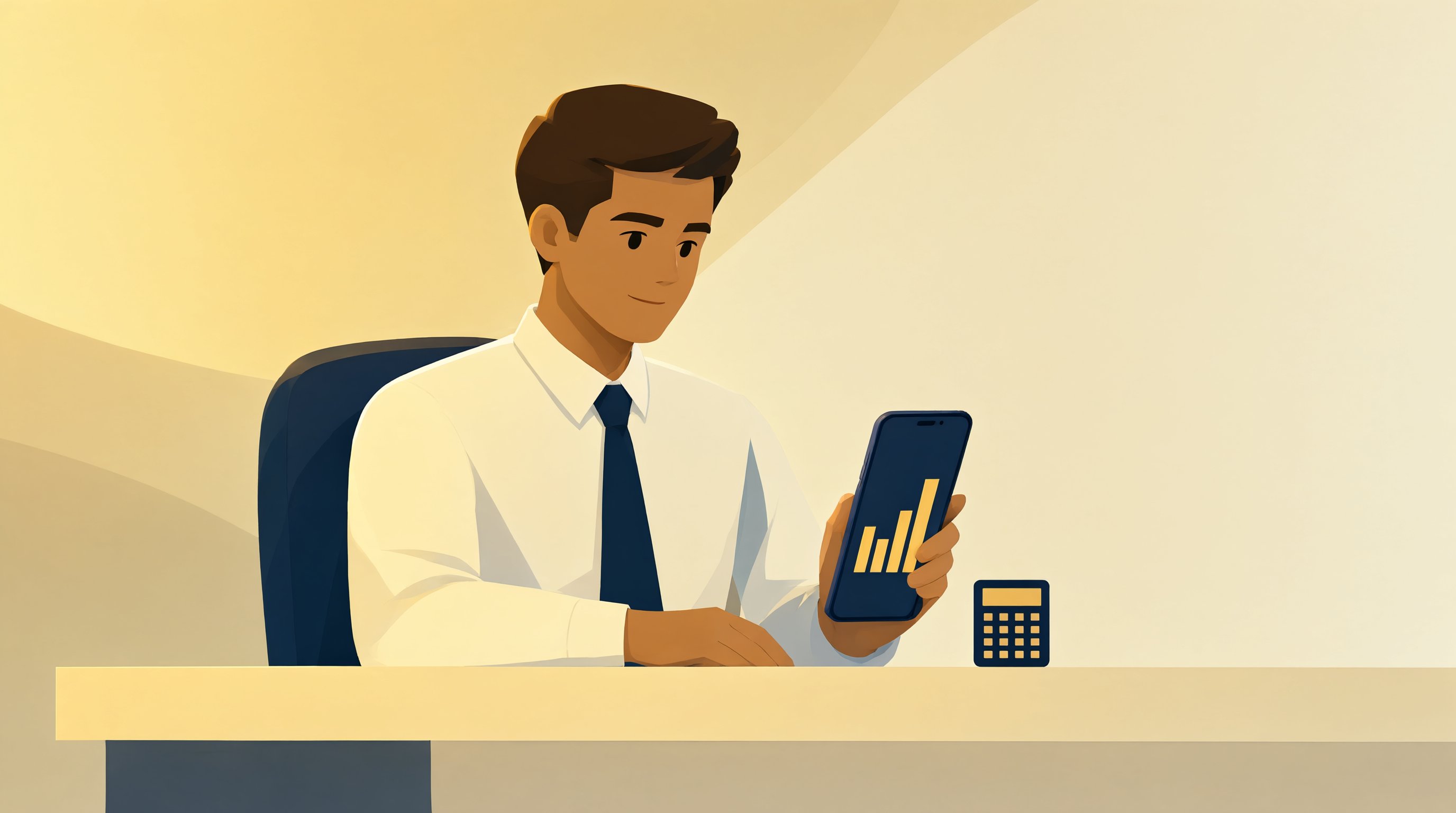 Motorista comparando linhas de crédito PJ no celular — Pronampe, capital de giro e microcrédito