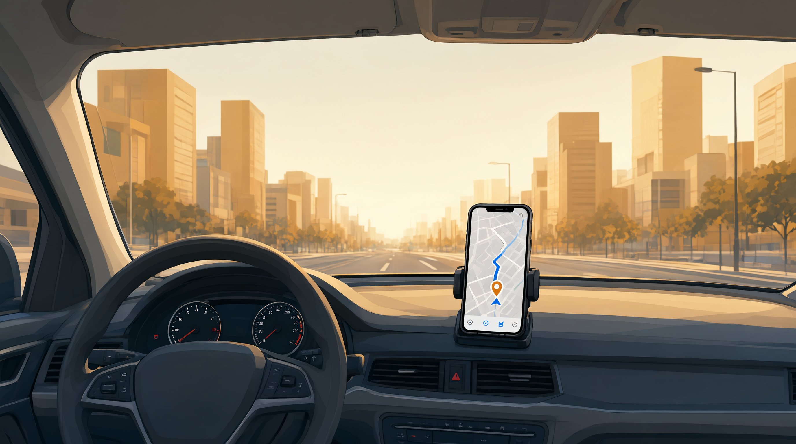 Motorista digitando endereço no filtro de destino do Uber antes de encerrar o turno