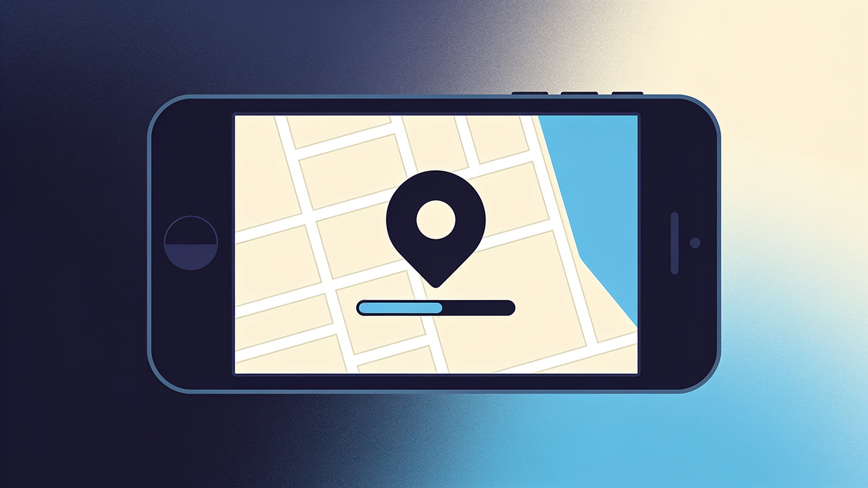 Celular baixando mapa de uma região para uso offline